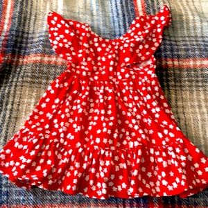 18 months super cute red dress with stripes